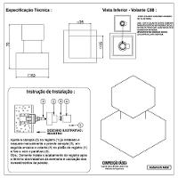 Acabamento De Registro Pressão Ou Gaveta Quadrado Cromado Padrão Deca C88 Luxo - 7