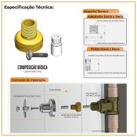 Conversor Adaptador Docol P/ Padrão Deca De Acabamento Registro Pressão E Gaveta - 5