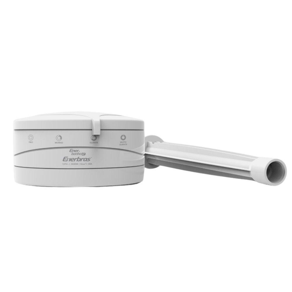 Kit Chuveiro Enerbanho 4t + Braço 6800w-220V Branco Enerbras - 1
