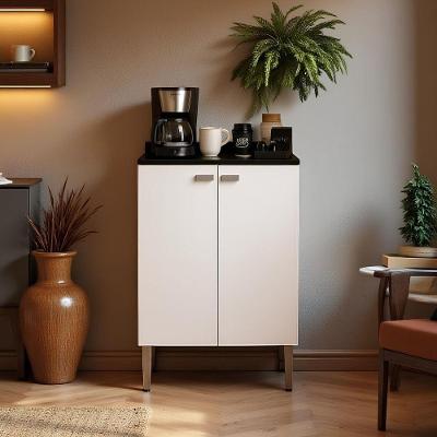 Gabinete Cozinha Organizador Despensa 2 Portas Nicho Interno Com Puxador Carol