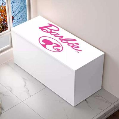 Baú Adesivado Infantil Personagens Barbie