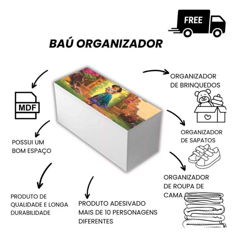 Baú Adesivado Infantil Personagens Maribel - 4