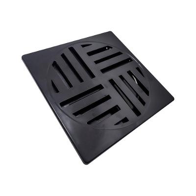 Ralo Grelha Anti-inseto Automático Inteligente Quadrado 10x10cm Banheiro Lavatório Preto Abs
