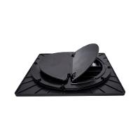 Ralo Grelha Anti-inseto Automático Inteligente Quadrado 10x10cm Banheiro Lavatório Preto Abs