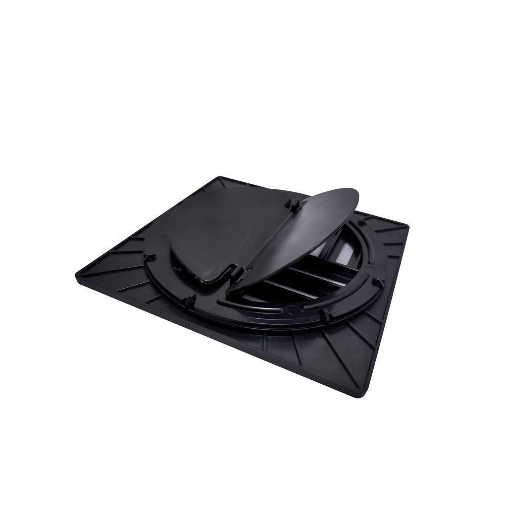 Ralo Grelha Anti-inseto Automático Inteligente Quadrado 15x15cm Banheiro Lavatório Preto Abs - 4