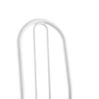 Cadeira Tubular America 050 Branco Assento Preto Flor Artef Preto Flor