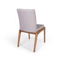 Cadeira De Jantar Estofada Sara Cinza Claro - 3