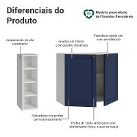 Buffet Aparador Com Adega 100cm 2 Portas Vik Madesa 16 Branco-azul