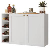 Buffet Aparador Com Adega 100cm 2 Portas Vik Madesa 16 Branco - 2