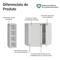 Buffet Aparador Com Adega 100cm 2 Portas Vik Madesa 16 Branco