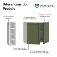 Buffet Aparador Com Adega 100cm 2 Portas Vik Madesa 16 Branco-verde