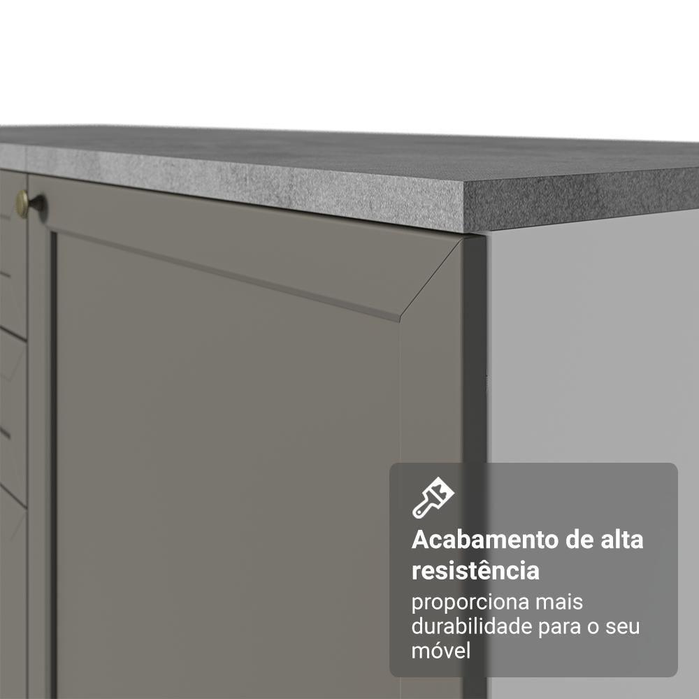Buffet Aparador Com Adega 100cm 2 Portas Vik Madesa 16 Branco-cinza - 6