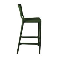 Banqueta Alta Cozinha Verde Musgo Empilhável Urano Em Polipropileno Acrilys - 2