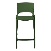 Banqueta Alta Cozinha Verde Musgo Empilhável Urano Em Polipropileno Acrilys - 3