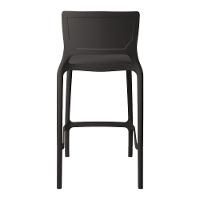 Banqueta Alta Cozinha Grafite Empilhável Urano Em Polipropileno Acrilys