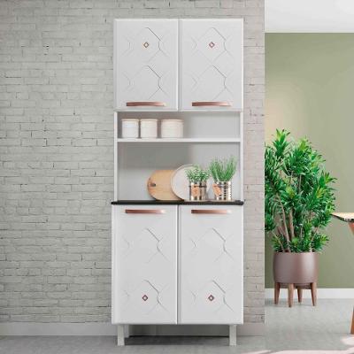 Armário Paneleiro Duplo De Aço Telasul Mirage 4 Portas Branco