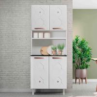 Armário Paneleiro Duplo De Aço Telasul Mirage 4 Portas Branco - 1