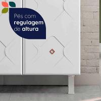 Armário Paneleiro Duplo De Aço Telasul Mirage 4 Portas Branco - 8