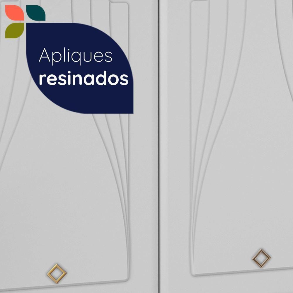 Armário De Cozinha Compacta De Aço Telasul Star C/ Vidro 3 Peças Branco - 9