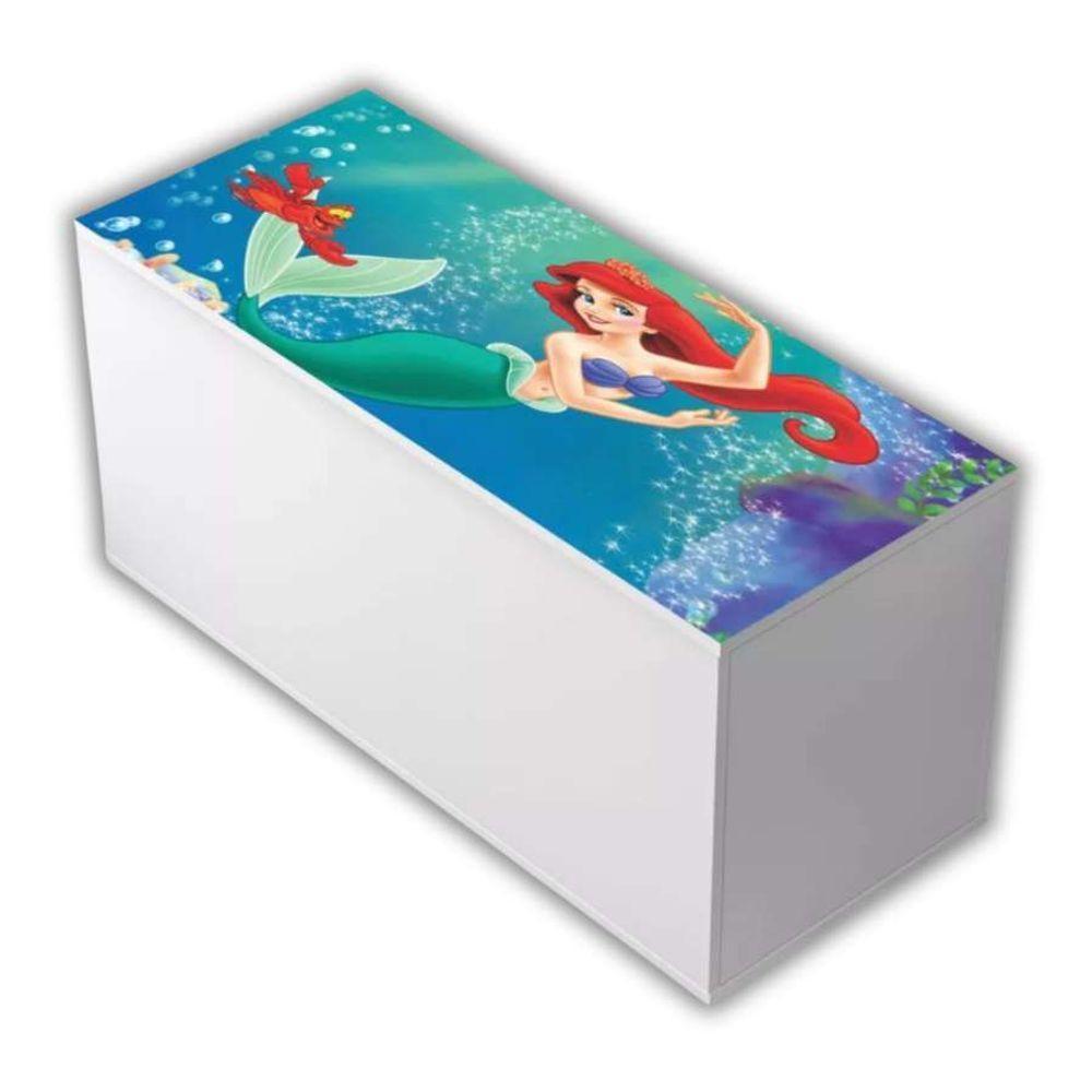 Baú Adesivado Infantil Personagens Ariel Pequena - 3