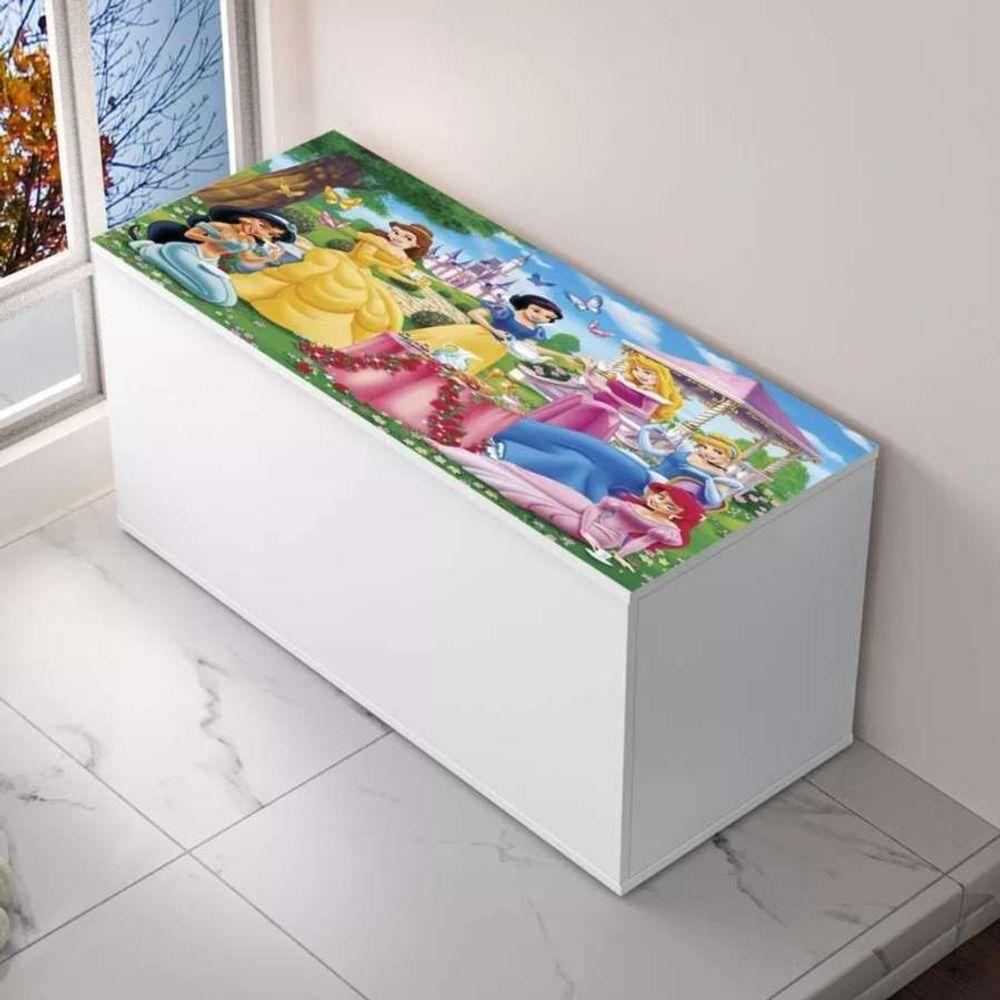Baú Adesivado Infantil Personagens Princesas - 1