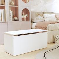 Baú Adesivado Infantil Personagens Branco - 1