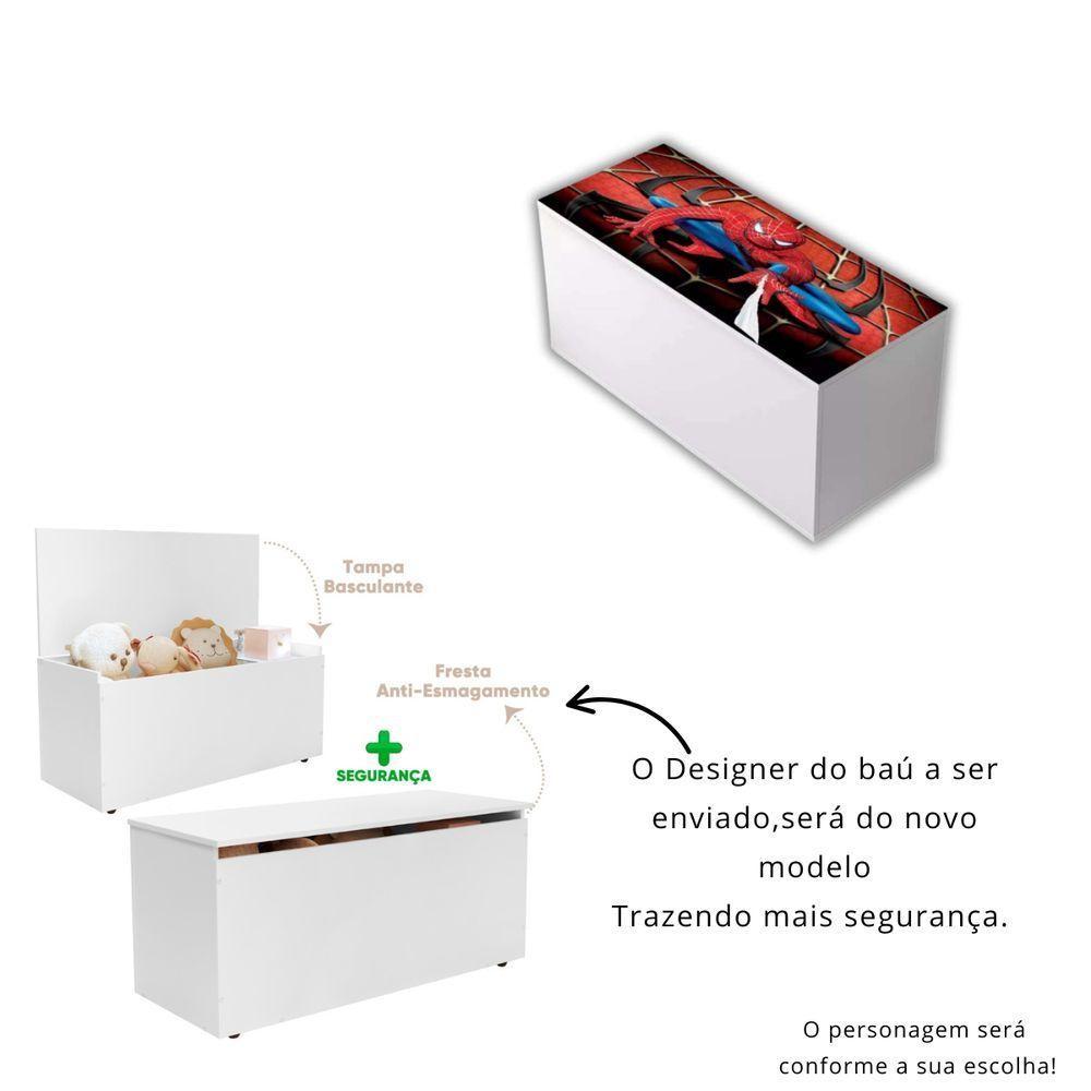 Baú Adesivado Infantil Personagens Spider - 3