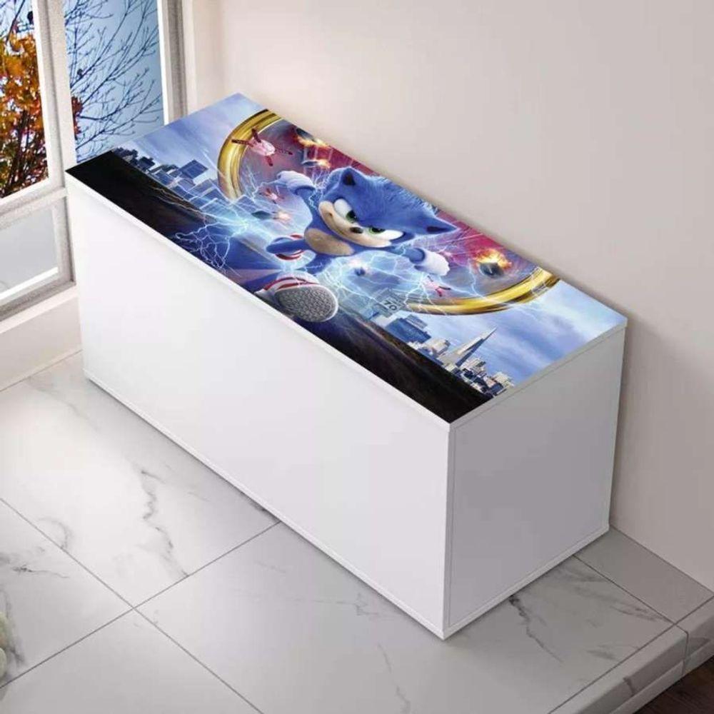 Baú Adesivado Infantil Personagens Sonic - 1