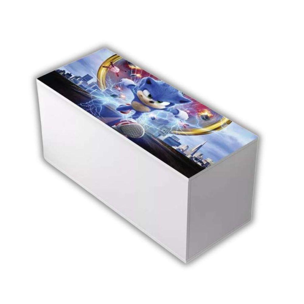 Baú Adesivado Infantil Personagens Sonic - 2