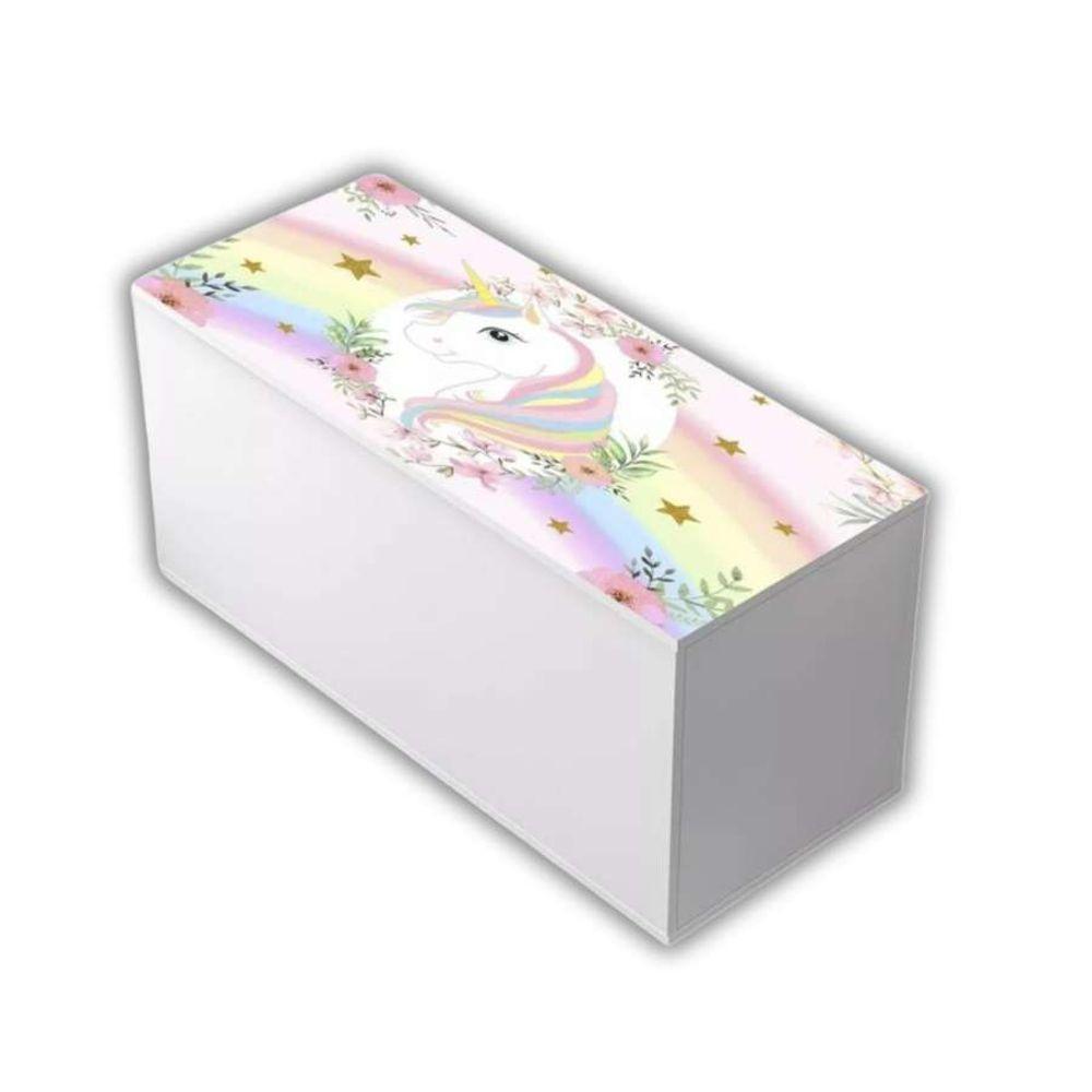 Baú Adesivado Infantil Personagens Unicórnio - 2