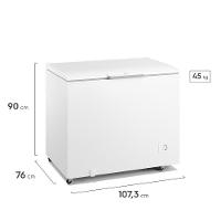Freezer Horizontal Electrolux Cycle Defrost 314L 1 Porta HI330 Branco 220V - 8