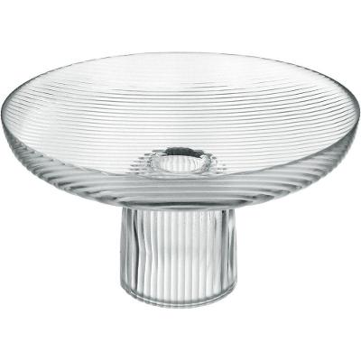 Centro Mesa Fruteira Home&co Com Pe Vidro 17x30 Transparente