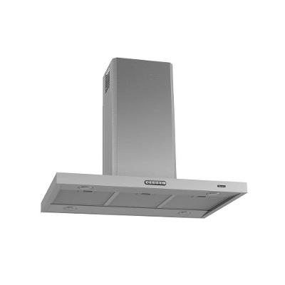 Coifa de Ilha Terim Ilha 90cm Retangular Inox Exaustor Depurador Filtro Alumínio LED 220V