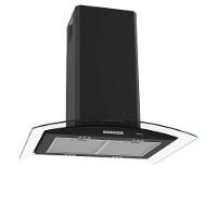 Coifa Terim Ilha Teto Vidro Curvo Black 75 cm Preto 110V - 1
