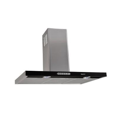 Coifa de Parede Retangular 75cm Slim Terim Preto Com Inox 110V