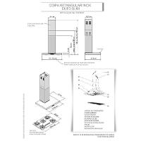 Coifa de Parede Retangular 75cm Slim Terim Preto Com Inox 110V - 5
