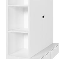 Closet Com Painel Wave 108cm 2 Gavetas E Cabideiro Branco - 5