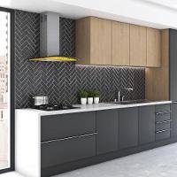 Coifa Terim de Parede Clean Vidro Curvo Amarela Kroma 70cm Amarelo 110V - 7