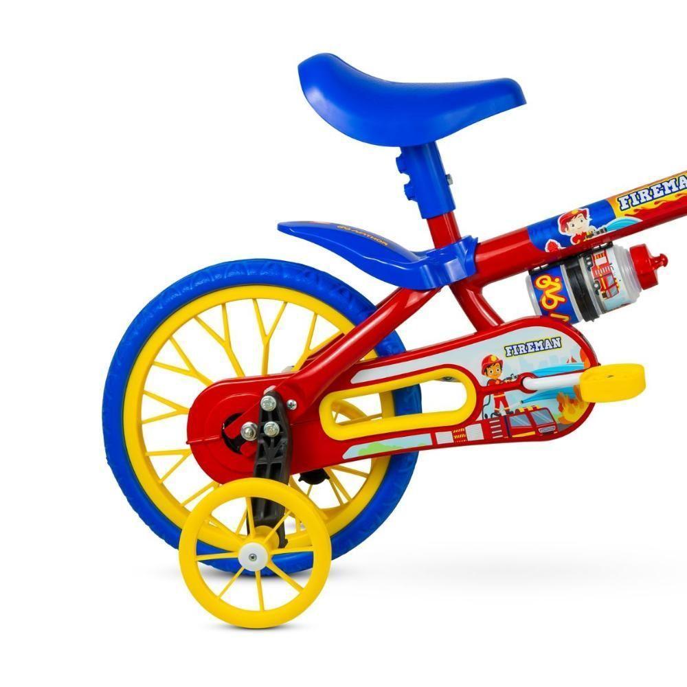 Bicicleta Infantil Criança Aro 12 Fire Man Nathor - 3