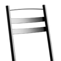 Cadeira Tubular America 061 Preto Assento Mosaico Palha Artef Mosaico Palha