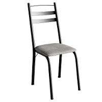 Cadeira Tubular America 061 Preto Assento Grafiato Artef Grafiato - 1