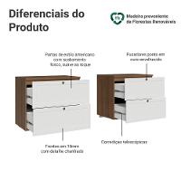 Rack Para Tv Até 70 Polegadas 160cm 4 Gavetas Vik Madesa 04 Rustic-branco