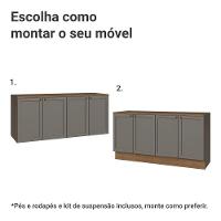 Rack Para Tv Até 70 Polegadas + Prateleiras 160cmVik Madesa 05 Rustic-cinza - 5