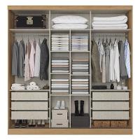 Guarda Roupa Casal Malaga 2 Portas Capuccino Azul Acetinado - Thb - 2