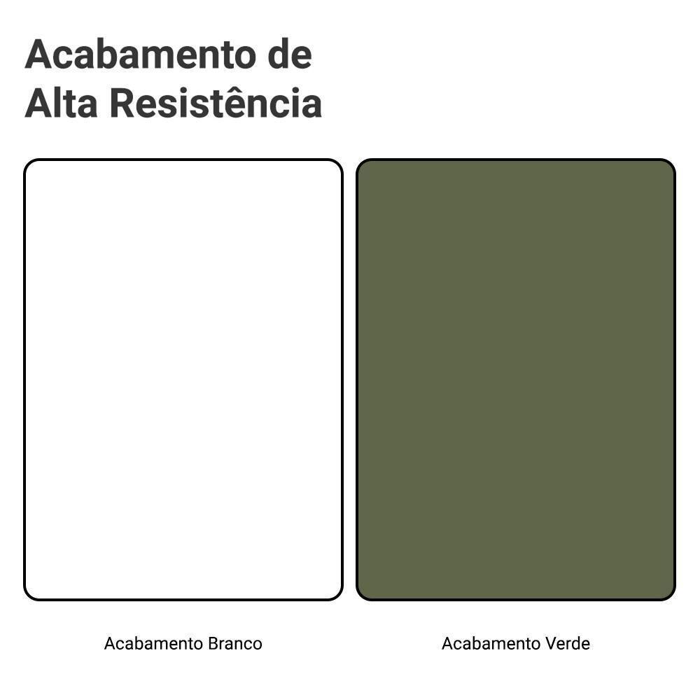 Rack Para Tv Até 70 Polegadas + Prateleiras 160cm Vik Madesa 05 Branco-verde - 10