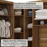 Quarto 7 Portas 5 Gavetas Cab Cs Paris Master Luciane Móveis Avelã Pf-avelã Pf - 5