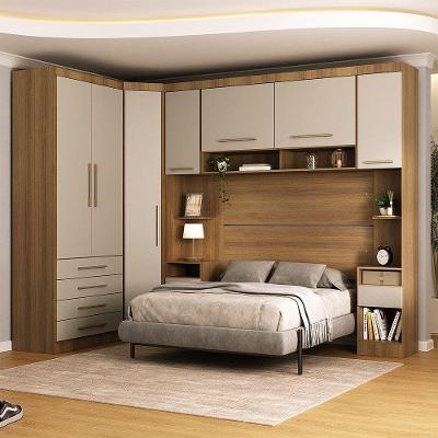 Quarto 7 Portas 6 Gavetas Cab Qn Paris Master Luciane Móveis Avelã Pf-cinammon Pf