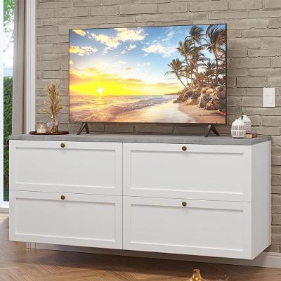 Rack Para Tv Até 70 Polegadas 160cm 4 Gavetas Vik Madesa 04 Branco