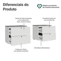 Rack Para Tv Até 70 Polegadas 160cm 4 Gavetas Vik Madesa 04 Branco