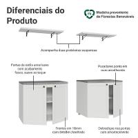 Rack Para Tv Até 70 Polegadas + Prateleiras 160cm Vik Madesa 05 Branco